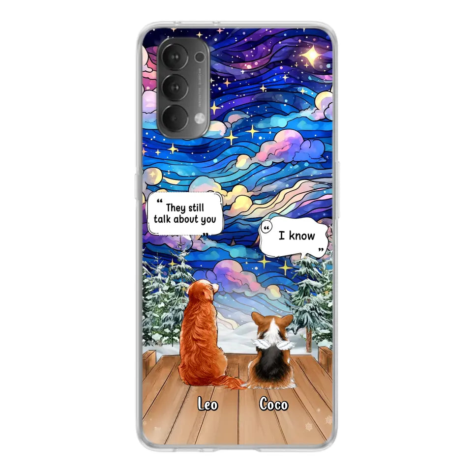 Personalized Dog Memorial Phone Case - Up to 4 Pets - Memorial Gift Idea For Dog/Cat/Rabbit Lovers - They Still Talk About You - Case For Oppo/Xiaomi/Huawei