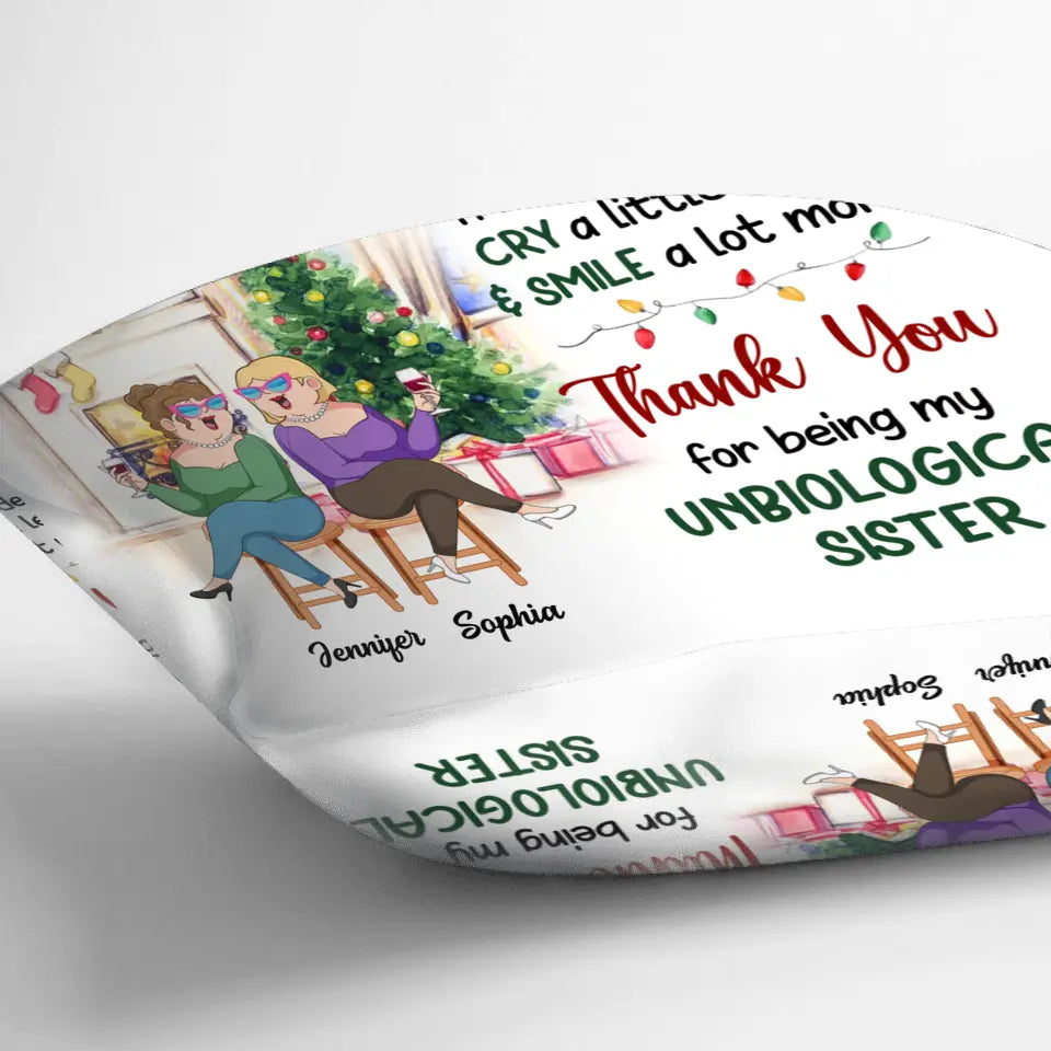 Personalized Old Friends Pillow Cover - Christmas Gift Idea For Friends/Besties - Smile A Lot More
