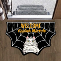 Personalized Halloween Pet Doormat - Halloween Gift Idea For Dog/Cat Lover - Home Decoration - Welcome Foolish Mortals