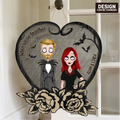 Personalized Couple Wooden Sign - Gift Idea For Halloween/Couple - When We're Together Every Night Is Halloween