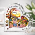 Personalized Memorial Pet Crystal Heart - Up to 4 Pets - Memorial Gift Idea For Dog/Cat/Rabbits Owners - The Moment Your Heart Stopped Mine Changed Forever