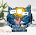 Personalized Memorial Cat Acrylic Plaque - Up to 4 Cats - Christmas/Memorial Gift Idea For Cat Owner