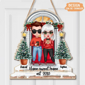 Personalized Couple Wooden Sign - Christmas Gift Idea for Couple - Home Sweet Home