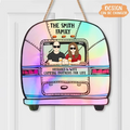 Personalized Airstream Camping Family Wooden Sign - Gift Idea For Couple/Camping Lovers - Husband & Wife Camping Partners For Life