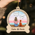 Personalized Memorial Dog Wooden Ornament - Up to 4 Dogs - Memorial Gift Idea For Dog Owners - If Love Alone Could Have Kept You Here