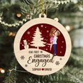 Personalized Couple Wooden Ornament - Christmas Gift Idea for Couple/Family - Our First Christmas