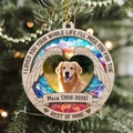 Personalized Memorial Pet Photo Acrylic/Wooden Ornament - Memorial Gift Idea for Christmas - I Loved You Your Whole Life I'll Miss You For The Rest Of Mine