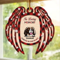 Personalized Memorial Dog Wooden Ornament - Memorial Gift for Dog Owners - Forever In Our Hearts