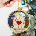 Personalized Bear Family Suncatcher Ornament - Couple/Parents with Up to 5 Children - Christmas Gift Idea for Family