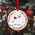 Personalized First Christmas Wooden Ornament - Christmas Gift Idea for Baby/Mom/Family - Our First Christmas Together