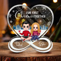 Personalized Couple Acrylic Plaque - Christmas Gift Idea For Couple - Our First Christmas Together
