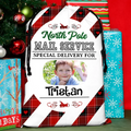 Personalized Kid Santa Sack - Christmas Gift Idea for Kids - North Pole Mail Service Special Delivery For Kid