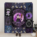 Personalized Witch Fleece Throw Blanket & Quilt - Halloween Gift Idea For Witch Lovers - Smoke Of Air And Fire And Earth