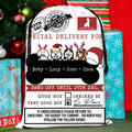 Personalized Dog Santa Sack - Gift Idea For Christmas/Dogs Lover - Up to 4 Dogs - Paws Off Until 25th December