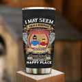 Personalized Grandpa Tumbler - Christmas Gift Idea For Grandpa From Grandkids - I May Seem Calm & Reserved