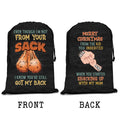 Personalized Dad Santa Sack - Christmas Gift Idea For Dad - Up to 6 Kids - Merry Christmas From The Kid You Inherited