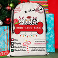 Personalized Dog Santa Sack - Gift Idea For Christmas/Dog Lovers - Up to 3 Dogs - Nice Naughty
