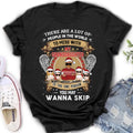Personalized Grandpa Shirt/Hoodie - Christmas Gift Idea For Grandpa From Grandkids - Up to 4 Grandkids - You May Wanna Skip