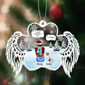 Personalized Memorial Pet Acrylic Ornament - Adult/Couple with up to 4 Dogs/Cats - Christmas/Memorial Gift Idea for Dog/Cat Owners