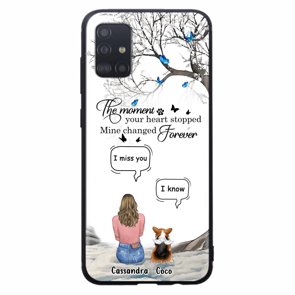 Personalized Pet Phone Case - Up to 4 Pets - Gift Idea For Couple/Dog/Cat Lover - The Moment Your Heart Stopped Mine Changed Forever - Case For iPhone/Samsung