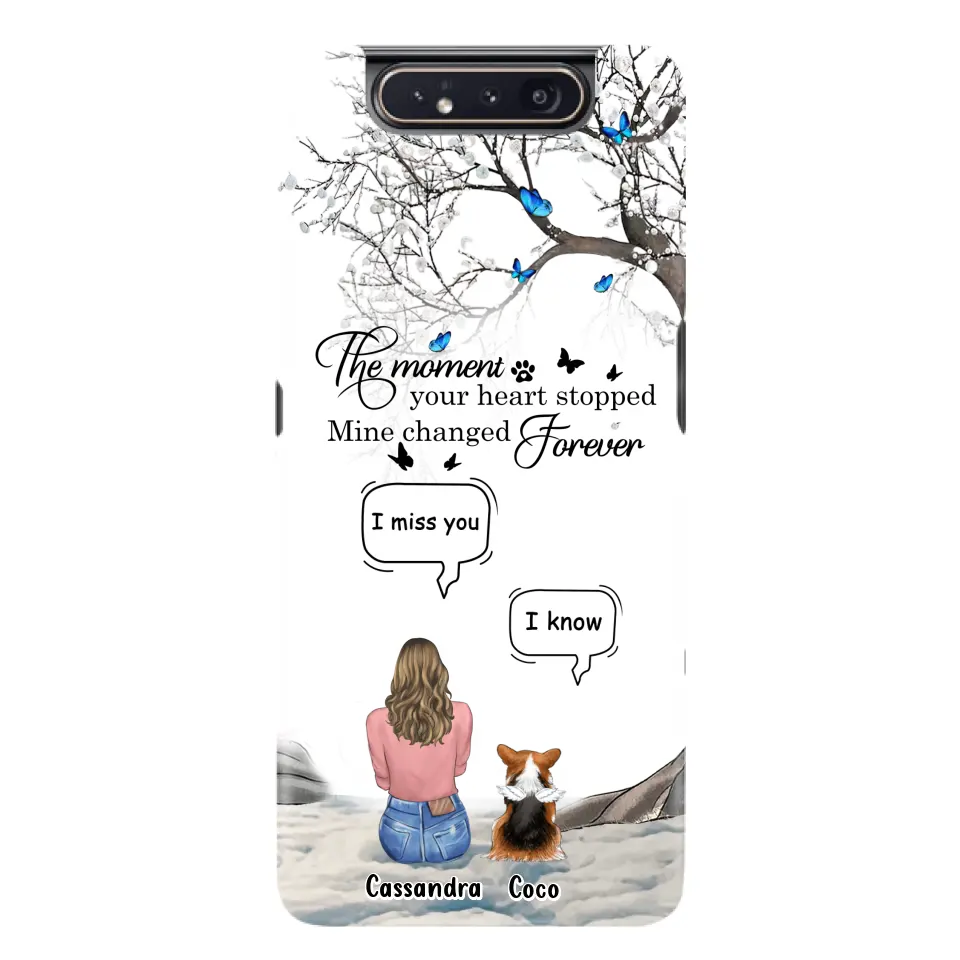 Personalized Pet Phone Case - Up to 4 Pets - Gift Idea For Couple/Dog/Cat Lover - The Moment Your Heart Stopped Mine Changed Forever - Case For iPhone/Samsung