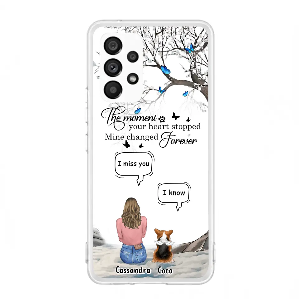 Personalized Pet Phone Case - Up to 4 Pets - Gift Idea For Couple/Dog/Cat Lover - The Moment Your Heart Stopped Mine Changed Forever - Case For iPhone/Samsung