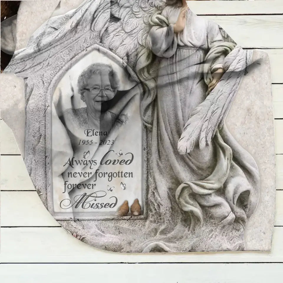Personalized Memorial Photo Quilt/Fleece Throw Blanket - Memorial Gift Idea for Family - Always Loved Never Forgotten Forever Missed