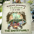 Personalized Camping Upload Photo Fleece Throw Blanket & Quilt - Gift Idea For Camping Lovers - Making Memories One Campsite At A Time