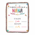 Personalized Grandma Fringe Blanket - Gift Idea For Grandma - Up to 6 Grandkids - My Greatest Blessings Call Me Nana