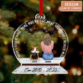 Personalized Memorial Pet Acrylic Ornament - Up to 4 Dogs - Christmas Gift Idea for Dog/Cat/Rabbit Owners - I Wish I Could Have More Hug Or One More Kiss