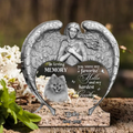 Personalized Angel Praying Memorial Pet Acrylic Plaque - Upload Photo - Memorial Gift Idea For Pet Lover - You Were My Favorite Hello And My Hardest Goodbye