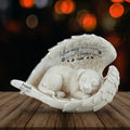 Personalized Angel Dog Sleeping Memorial Acrylic Plaque - Memorial Gift Idea For Dog Lover - Your Wings Were Ready But Our Hearts Were Not