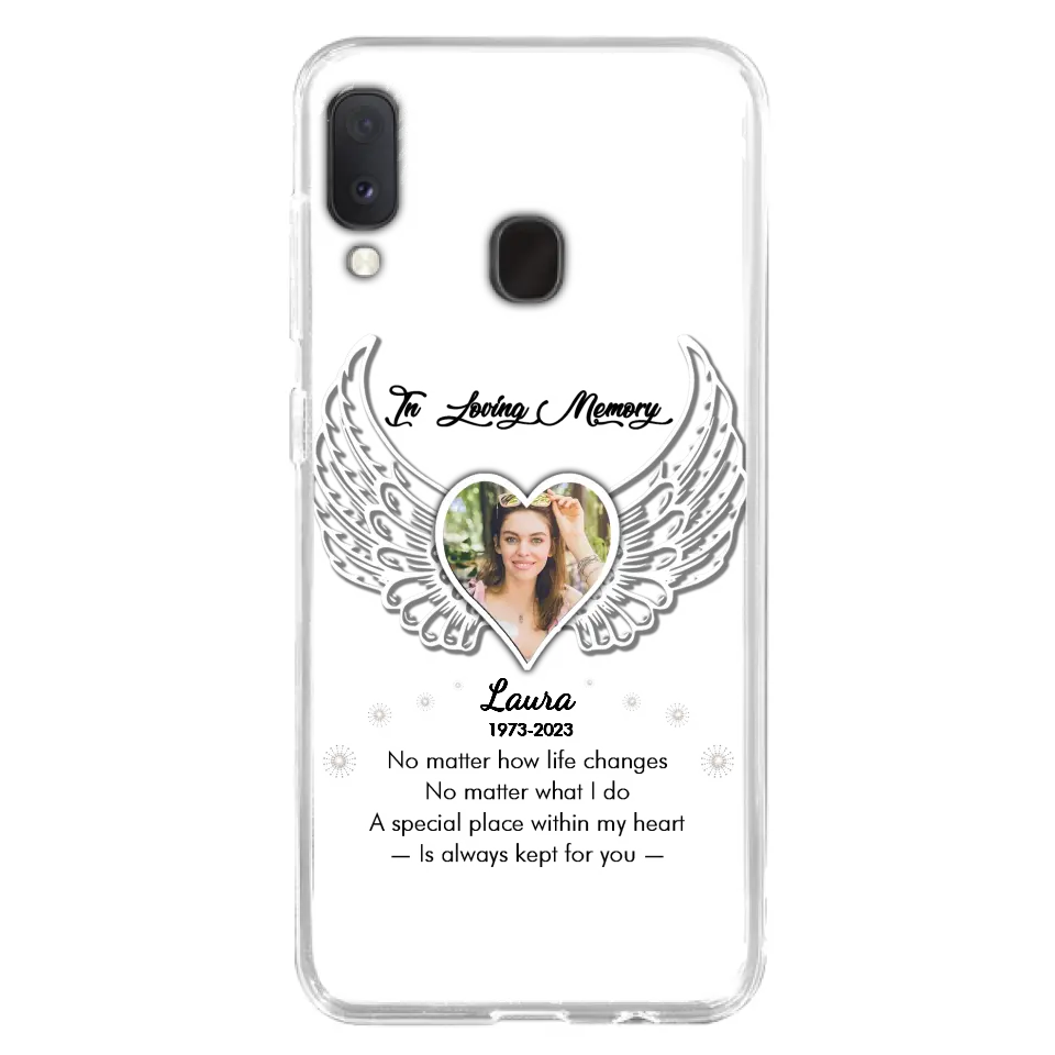 Personalized In Loving Memory Phone Case - Upload Photo - Memorial Gift Idea - Case For iPhone/Samsung - A Special Place Within My Heart Is Always Kept For You