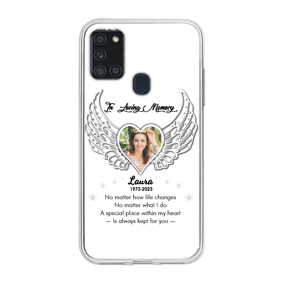 Personalized In Loving Memory Phone Case - Upload Photo - Memorial Gift Idea - Case For iPhone/Samsung - A Special Place Within My Heart Is Always Kept For You