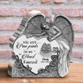 Personalized Angel Praying Memorial Pet Acrylic Plaque - Upload Photo - Memorial Gift Idea For Pet Lover - You Left Paw Prints On My Heart Forever