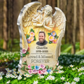 Personalized Memorial Acrylic Plaque - Upload Photo - Memorial Gift Idea For Christmas/Family Member - Loved & Missed Forever