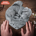 Personalized Memorial Angel Dog Sleeping Acrylic Plaque - Memorial Gift Idea For Dog Lover - The Moment Your Heart Stopped Mine Changed Forever