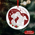 Personalized Couple Circle Acrylic Ornament - Memorial Gift Idea For Couple - Missing You Always