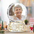 Personalized Memorial Acrylic Plaque - Upload Photo - Memorial Gift Idea For Christmas/Family Member - On Angels Wings You Were Taken Away, But In My Heart You Will Always Stay