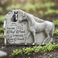 Personalized Memorial Acrylic Plaque - Memorial Gift Idea For Horse Owner - Upload Horse Photo - You Left Your Hoof Prints Forever In Our Hearts