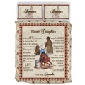 Personalized To My Daughter Quilt Bed Sets - Gift Idea For Daughter From Mom - All You Need To Do Is Take A Moment & Let It Ride