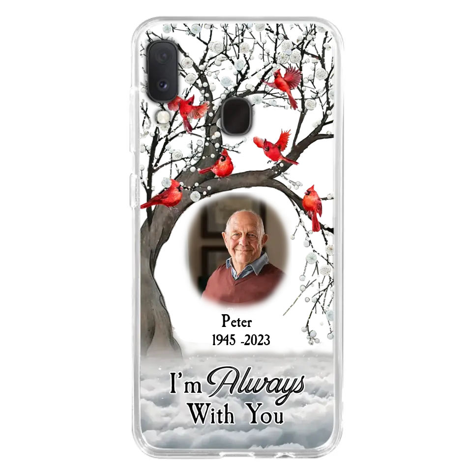 Personalized Memorial Photo Phone Case - Upload Photo - Memorial Gift Idea For Family Member - I'm Always With You - Case For iPhone/Samsung