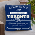 Personalized Ice Hockey Pillow Cover - Gift Idea For Dad/Mom/Ice Hockey Lover - The World's No.1 Dad