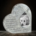 Personalized Memorial Crystal Heart - Gift Idea For Dog Owner - Upload Dog Photo - I Am Right Here In Your Heart