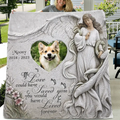Personalized Memorial Pet Fleece Throw Blanket & Quilt - Upload Photo - Memorial Gift Idea For Pet Owners - If Love Could Have Saved You You Would Have Lived Forever
