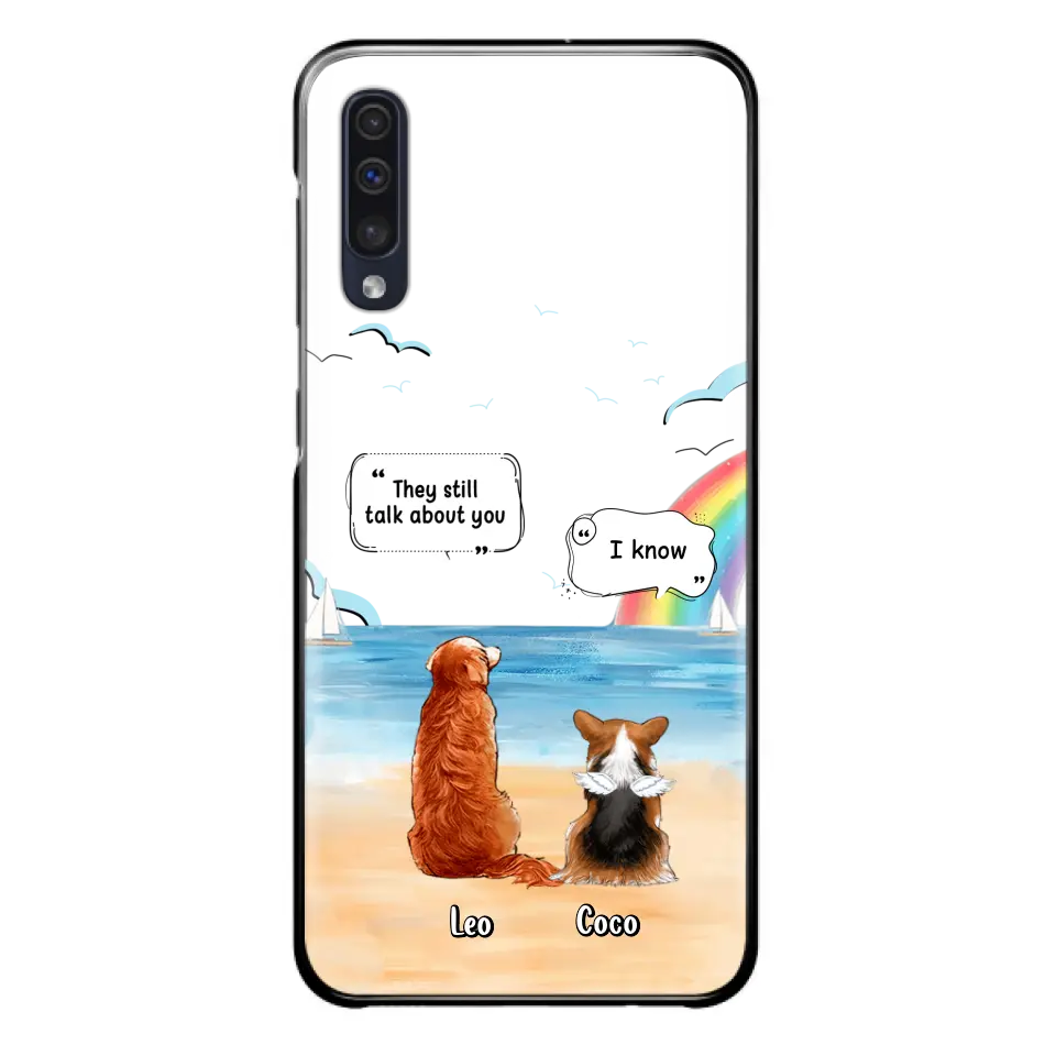 Personalized Memorial Pet Phone Case - Upto 4 Pets - Memorial Gift Idea for Dog/Cat Lovers - They Still Talk About You - Cases For iPhone/Samsung