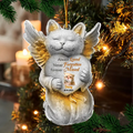 Personalized Memorial Cat Acrylic Ornament - Memorial Gift Idea For Christmas/Cat Owner - Upload Photo - Always Loved Never Forgotten Forever Missed