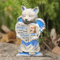 Personalized Acrylic Plaque - Memorial Gift Idea For Cat Lover - Upload Cat Photo - Your Wing Were Ready But My Heart Was Not