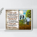 Personalized Couple Unframed Horizontal Poster - Gift Idea For Couple - I Wish I Could Turn Back The Clock
