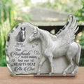 Personalized Memorial Acrylic Plaque - Memorial Gift Idea For Horse Owner - Upload Horse Photo - Our Hoofbeats Were Many But Our Hearts Beat As One